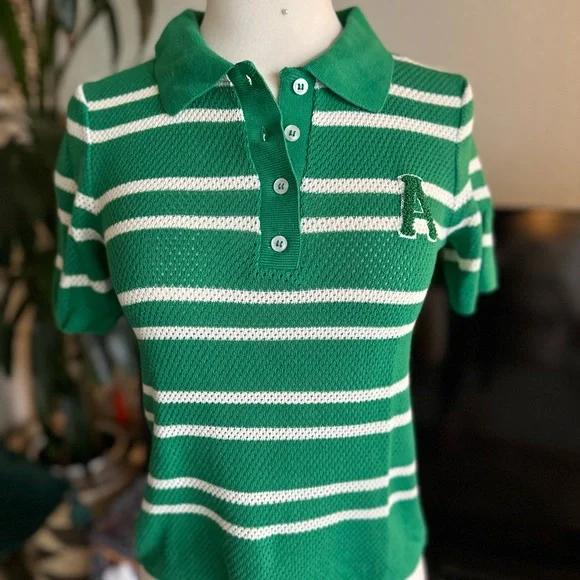 Zara open knit preppy polo SZ XS NWT - Picture 7 of 7